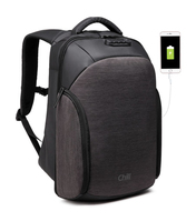 Chill Innovation STEALTH mochila Mochila informal Negro, Gris Poliéster