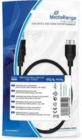 MediaRange MRCS153 USB-kabel 1 m USB 3.2 Gen 1 (3.1 Gen 1) USB A Micro-USB B Zwart
