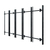 Hagor 6264 monitor mount / stand 3.45 m (136") Black Wall