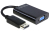 DeLOCK 65439 video átalakító kábel VGA (D-Sub) DisplayPort Fekete