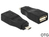 DeLOCK 65549 Kabeladapter Micro USB2.0-B USB2.0-A Schwarz