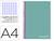 Liderpapel BA97 cuaderno y block A4 140 hojas Verde