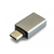 3GO A128 cambiador de género para cable USB A USB C Plata