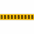Brady 1530-B self-adhesive label Rectangle Permanent Black, Yellow 10 pc(s)