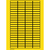 Brady 101808 self-adhesive label Rectangle Black, Yellow 2000 pc(s)