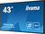 iiyama LE4341S-B1 signage display Płaski panel Digital Signage 108 cm (42.5") LCD 350 cd/m² Full HD Czarny 18/7