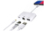Microconnect LIGHT-HUB2 laptop-dockingstation & portreplikator Lightning Weiß