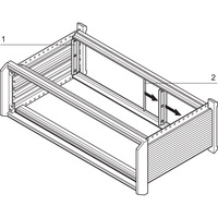 SCHROFF Blende hinten, zur EMV-Schirmung - SEITL.BLENDE 3HE HINTEN