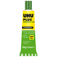 UHU Plus Endfest 300, 45640, Tube Binder/Härter 33 g, Blister