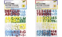 folia Moosgummi Glitter-Sticker, Buchstaben (57905064)
