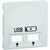 PEHA 11.610.03 USB SPV CENTRAALPLAAT USB CHARGER WIT