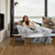 Relaxdays Felldecke Kunstfell, Kuscheldecke für Couch, Bett, flauschige XXL Deko Tagesdecke, Größe 150x200 cm, weiß/grau