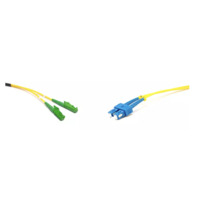 LINKEASY E2000 kompatibilis duplex patch kábel 2xLSH/APC + 2xSC/UPC csatlakozóval, 3mm, 9/125 LSZH, 3 m