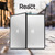 OtterBox React Apple iPad 10.2 (7th/8th) Negro Crystal - clear/Negro - ProPack- Custodia