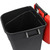 Pedal Operated Wheeled Litter Bin - 120 Litre - Red Lid