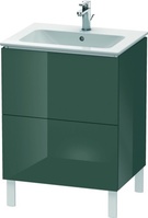 DURAVIT LC662503838 Waschtischunterbau L-CUBE 620x481x704mm dolomiti grey hochgl