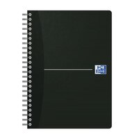 Oxford Essentials Notebook A4 Soft Card Wirebound SCRIBZEE Compatible180 Pages Black Pack 5 100102931