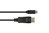 Adapterkabel USB-C™ Stecker an DisplayPort 1.2 Stecker, 4K / UHD @60Hz, CU, schwarz, 2m, Good Connec