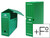 Caja archivo definitivo plastico liderpapel verde tamaÑo 387x275x105 mm