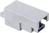 Renkforce RF-4695232 USB-s kábelzár Ezüst, Kék Kulcsos zár kulcs nélkül