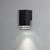 Konstsmide Pollux 411-750 Kültéri fali lámpa LED GU10 7 W Fekete