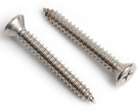 3.9 X 25 PHILLIPS COUNTERSUNK SELF TAPPING SCREW DIN 7982C H A4 STAINLESS STEEL