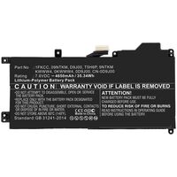 Laptop Battery for Dell 35.34Wh Li-Pol 7.6V 4650mAh Black 35.34Wh Li-Pol 7.6V 4650mAh Black for DELL Notebook, Laptop Latitude 12 Batterien