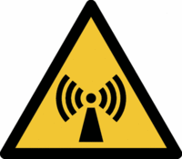Sicherheitskennzeichnung - Warnung vor nicht ionisierender Strahlung, 31.5 cm