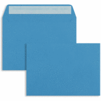 Briefumschläge C6 100g/qm haftklebend VE=100 Stück königsblau