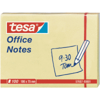 Haftnotizen tesa Office Notes 100x75mm 100 Blatt gelb