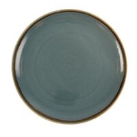 Olympia Kiln Round Plate in Blue Made of Porcelain 280(�)mm / 11"