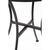 Bolero Patterned Round Bistro Table in Black 600mm - Steel Frame and Top