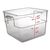 Vogue Polycarbonate Square Storage Container in Clear - Capacity - 10Ltr