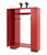 C+P Feuerwehrspind/-Garderobe Evolo, Modell APERTO, H1950B1400T500 mm, Feuerrot