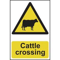 Cattle crossing sign