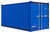 Lagercontainer LC 15', Enzianblau