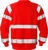 High Vis Sweatshirt Kl.3 7446 SHV Warnschutz-rot - Rückansicht
