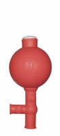 LLG-Sicherheitspipettierbälle Naturkautschuk rücklaufsicher rot | Typ: LLG-Sicherheitspipettierball "Flip"