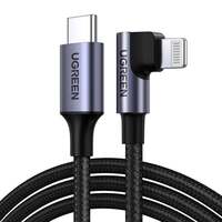 UGREEN US305 USB-C - Lightning lapos kábel 3A 1m fekete (60763)