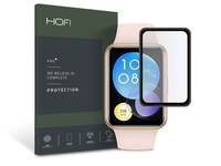 HOFI Hybrid Pro+ Glass Huawei Watch Fit 2 üveg képernyővédő fólia fekete kerettel (FN0416)