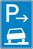 Verkehrszeichen VZ 315-57 Parken auf Gehwegen (Ende), 630 x 420, 2mm flach, RA 1