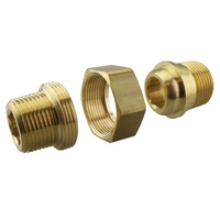 306008 BN-K 3-delig R1/2" messing blank