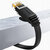 Płaski kabel sieciowy patchcord LAN RJ45 Ethernet Cat. 6 10m czarny