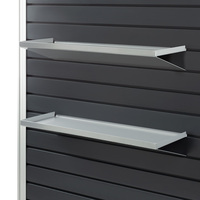Shelf for Slatwall System / Shelf / FlexiSlot® Shelf "Heavy Steel" | 600 mm 200 mm