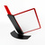 Table Price Holder Frame / Flip Display System / Tabletop Flip Display "EasyMount QuickLoad" | red