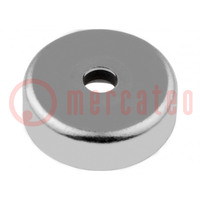 Magnet: permanent; hard ferrite; H: 14mm; 290N; Ø: 63mm