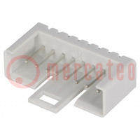 Socket; IDC; male; PIN: 8; straight; THT; tinned; 2.54mm; Layout: 1x8