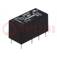 Relè: elettromagnetico; DPDT; Ubobina: 24VDC; max.250VAC; 2A; PCB