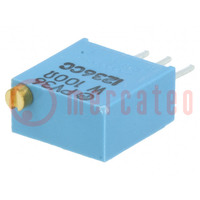 Potentiometer: montage-; staand; 100Ω; 500mW; THT; ±10%; lineair