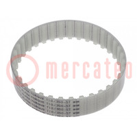 Timing belt; T10; W: 25mm; H: 4.5mm; Lw: 350mm; Tooth height: 2.5mm